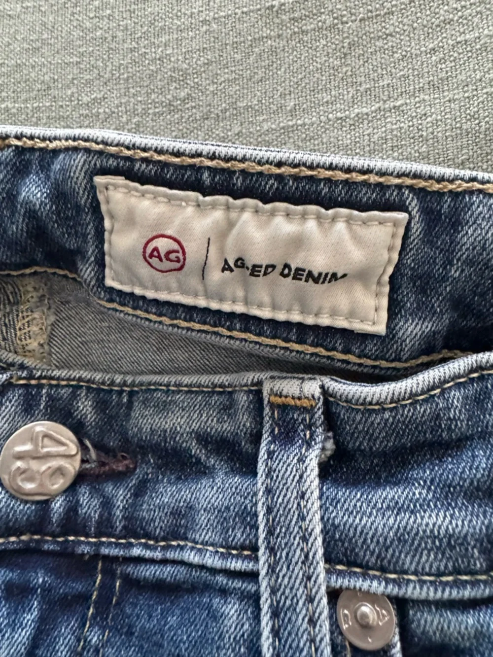 ADRIANO GOLDSCHMIED MARI RAW HEM HIGH WAIST CROP STRAIGHT LEG DENIM JEANS SZ 28 - Picture 9 of 10